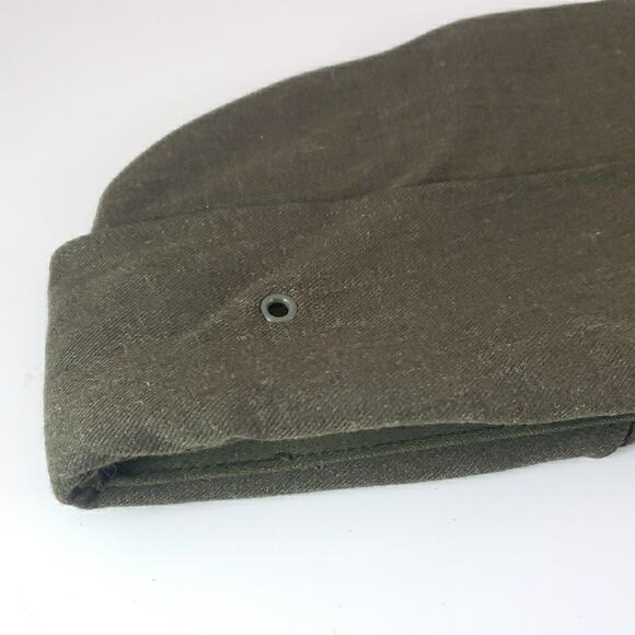 USMC Cap, Garrison, Man's Poly/Wool Green Class I Size 7 (8405-01-279-7657) - Picture 4 of 6